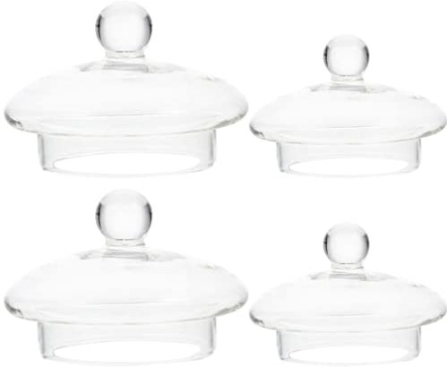 4 Stück Abnehmbare Teesieb-Deckel Ersatzdeckel Für Teekannen Glasdeckel Teekessel Zubehör Für Zuhause Und Büro