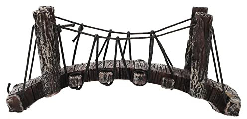 Ipetboom Brücke Zur Landschaftsgestaltung Von Fischbecken Aquarienfische Verstecken Brücke Terrarium Brückenfigur Wasserbrücke Verstecken Hütte Container Fisch Und Garnelen Harz, 12.5X6.5X3.5cm