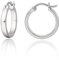 Limerencia Titan Creolen Ohrringe für Damen Herren, G23 Medizinische Hypoallergen Gesundheitsstecker Hoop Ohrringe für empfindliche Ohren Mode Damenschmuck (No Gem 30mm, Sliver)