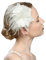 Feder-Fascinator für Damen, Hochzeit, Braut, Fasinator, Hut, Mariage, Haar-Accessoires, Derby-Hut, elfenbeinfarben, Einheitsgröße