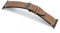 MANUFAKTURWERK Bracciale UHLENHORST | compatibile con Apple Watch 1-9, SE | pelle | per uomo e donna | sport | sabbia, Acciaio inossidabile grafite, M (Standard). 42 mm / 44 mm / 45 mm
