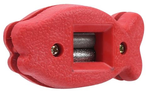 AOWINHIT Schlittschuh-Kufenschleifer Leichter Schleifer mit Gedrehten Kufen f¨¹r Eishockey-Schlittschuhe (Rot),Skifahren