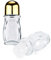 PEUTIER 2pcs Roll on Vide en Verre Transparents, 50ml Roll-On Flacon Compacts Contenants Cosmétiques Rechargeables Flacons à Rouleau Rechargeables pour Parfum Huile Essentielle (Or)