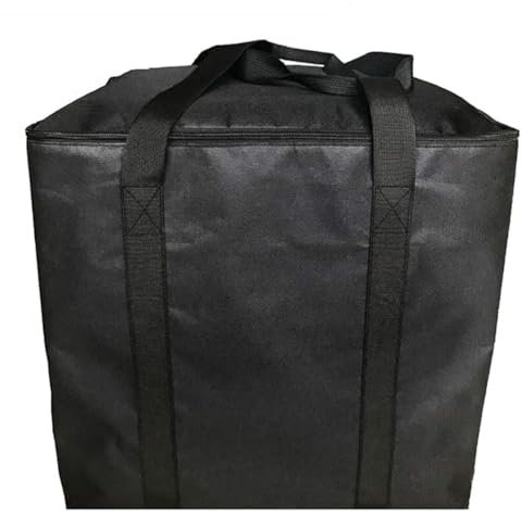 Sarini Portable Camping Toilet Storage Bag 600D Oxford Cloth Toilet Protector Toilet Carrying Bag Suitable For Camping Caravan RV Travel (Black)