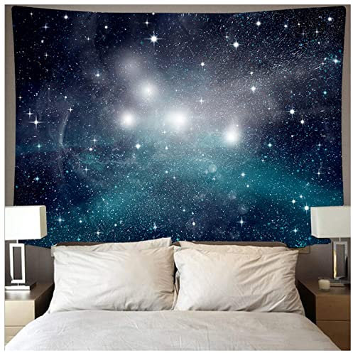 HZWMQDLF Makramee Wandbehang Raum Galaxie Wandtuch Große Kunst Tapisserie Psychedelische Wand Hanging Strandtuch Polyester Dünne Decke Yoga Matte Decken Dekor Wandbehang(C1,150x100cm)