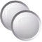 Auddemg Plaques à Pizza Perforées, Lot de 2 ronde Plat Pizza Non-Antiadhésifs, Alliage d'aluminium épaissi, résistant au fours, ∅ 29,5 cm, Argent