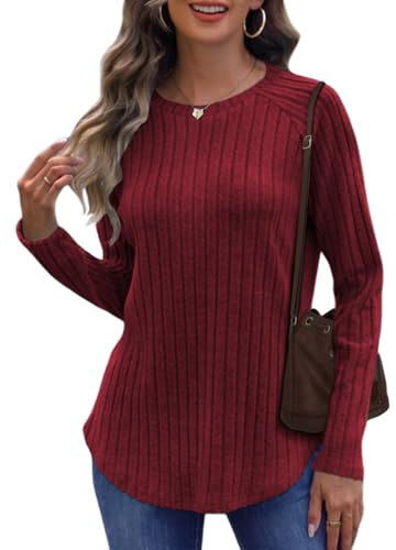 Cuptacc Ladies Jumpers for Women UK Autumn Ladies Tops Basic Women Tops Tunic Sweater Elegant Jumper