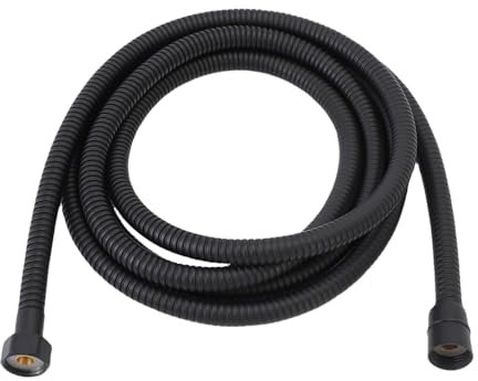HELEVIA Doccia per Doccia 3 Metri, Estensione della Testa per Salvataggio di Acqua Portatile Flessibile Extra Lungo per Spruzzatore Nero, Uccelli Acquatici Ottimizzati