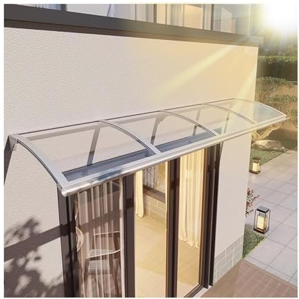 Strapazierfähige Markise für Tür und Fenster, Regen- und Hagelschutz, Veranda-Dachmarkise (110 x 140 cm) für starken Windschutz, Outdoor-Unterschlupf