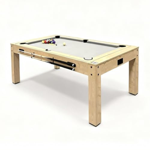 7 in 1 Spieltisch und Esstisch Billardtisch Tischtennis Airhockey Schach Backgammon Shuffleboard Partyunterhaltung Home Office Erwachsene Komplettes Spielset für die ganze Familie mit Zubehör