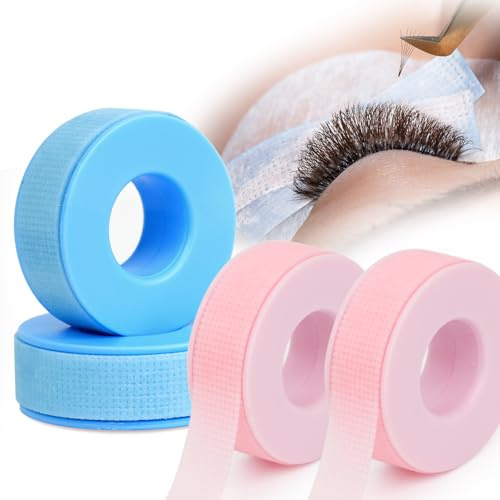 EMEDA Silikon Wimperntape für Wimpern extensions – Gel-Wimperntape für empfindliche Haut zum Schminken/Lippen/Lidschatten/DIY/Salon Leicht abreißbares, mikroporöses, atmungsaktives Wimpern Tape