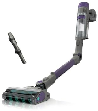 Shark PowerDetect Cordless Vacuum Cleaner, DuoClean Detect, Reverse Clean, Anti Hair Wrap Plus, Lightweight, 70 Min Runtime, Crevice & Multi-Surface Tools, Flexible, Handheld Mode, Purple IP1251UK