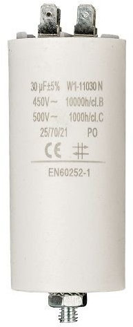 CABLEPELADO Condensador de arranque para motor eléctrico | Condensador Permanente | monofásico | 4 terminales | Apto para bombas, compresores, lavadoras, maquinas de aire | 450 VAC | 30.0 uF