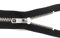 YKK teilbarer Reißverschluss aus silbernem Metall mit Zipper 580 Schwarz 36 cm