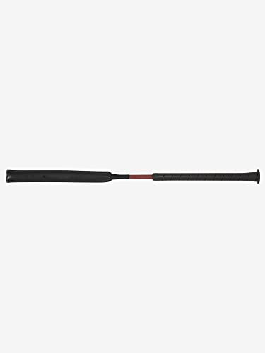LeMieux Jumping LeBaton Whip 57cm in Burgundy - Horse Riding Crop for Equestrian Training - Comfortable Soft PU Leather Stick with Shock Absorbing Pad