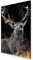 murando - Akustikbild Hirsch Bilder Akustikschaum Hochleistungsschallabsorber Schallschutz Leinwand 1 tlg Wandbild Raumakustik Schalldämmung Tier Abstrakt g-C-0309-b-a