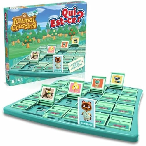 Winning Moves Qui Est-ce Animal Crossing - Jeu de Société - Jeu de Plateau - Jeux pour Enfants 6+