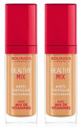2 x Bourjois Healthy Mix Anti Fatigue Concealer 7.8ml - 55 Honey