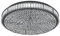 EGLO LED Deckenleuchte Balparda, dimmbare Kristall Deckenlampe, edle Wohnzimmerlampe aus schwarzem Metall und Glas-Kristallen, Deckenbeleuchtung neutralweiß, Ø 60 cm