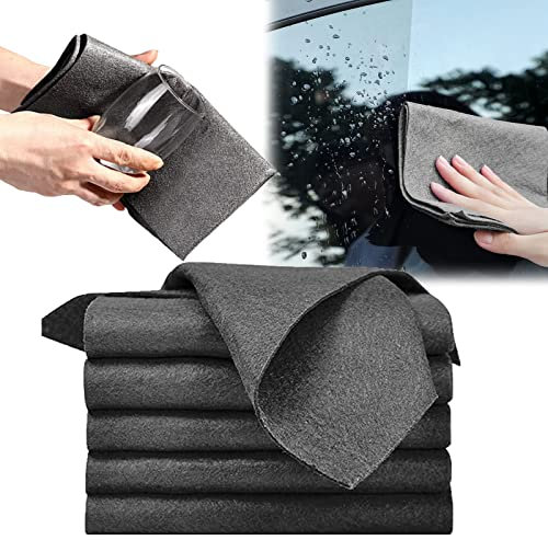 SLGE 10 Piezas Paño de Limpieza Mágico Espesado Glorihoby, Trapo de Limpieza de Microfibra Reutilizable Sin Rayas para Ventanas, Vidrio, Automóvil (30*30 cm)