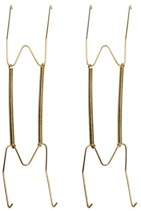 Kisbeibi Appendini per piatti, supporto da parete invisibili per piatti decorativi, piatti antichi e arte (35,6 cm/2 pezzi)