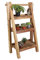 Casa Moro Treppenregal Blumentreppe CAPRI Blumenständer 3 Stufen aus recyceltem Teak-Holz Leiterregal 64 x 36 x 102 cm Boho Chic Planzentreppe NUA039