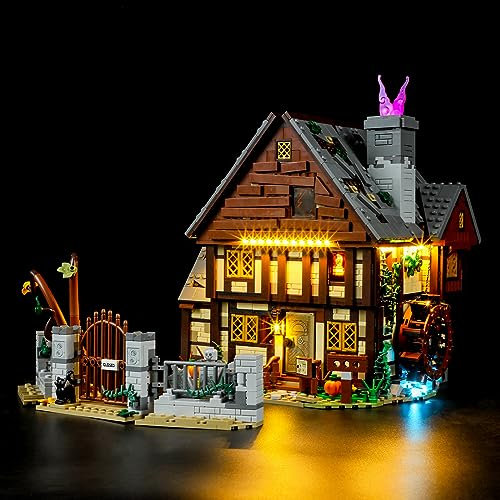 BRIKSMAX Led Lighting Kit for LEGO-21341 Disney Hocus Pocus: The Sanderson Sisters' Cottag - Compatible with Lego ldeas Building Blocks Model- Not Include Lego Set