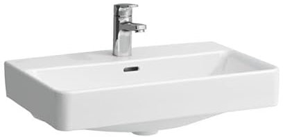 LAUFEN PRO S Waschtisch-Schale, 1 Hahnloch, ohne Überlauf, US gesch., 600x380mm, H812953A001561, Farbe: Weiß mit LCC Active