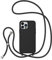 ZTOFERA Crossbody Lanyard Case for iPhone 15 Pro Max (6.7), Liquid Silicone Protective Phone Case with Strap Adjustable Neck Cord Necklace Soft Cover, Black