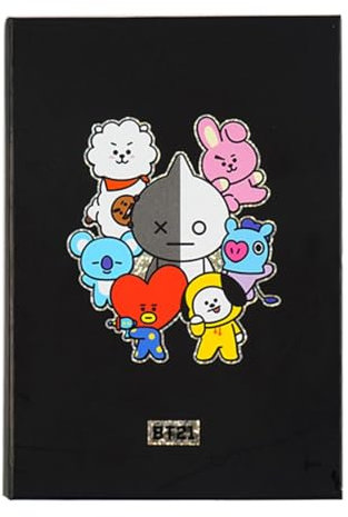 GASHINA STORY B.T.21 B.T.S. Merchandise - Hologram Hardcover Journal Notebook, B.T.S Photocards Included as Gift - Perfect for Anime Accessories, and Kawaii Stuff and KPOP Fans Merch Collectors