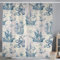 ASDCXZ Maritime Shower Curtain 180x200 cm, Maritime Nautical Sailboat Anchor Sea Animals Octopus Shells Washable Shower Curtains Polyester Textile Waterproof Bath Curtain for Bathtub with 12 Hooks
