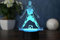 Optechvisual Fußballlampe LED Nachtlicht Torjubel-Pose Geschenk für Fußballfans Liebhaber des Spiels LED Tischlampe Kinderzimmer oder Wohnzimmer, geschenkidee Fußballspieler Fußball Trainer