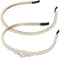 scicent Haarbänder Damen 2 Stück Braut Stirnbänder Hochzeits Haarreifen Perlen Haarkrone Perle Braut Tiara Haarband Elegante Hochzeits Haarschmuck für Damen und Mädchen - 16028