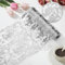Tischläufer Silber, Glänzend Tischband ,mit Silberfolienbeschichtung,Wiederverwendbar, für Hochzeiten, Geburtstage, Weihnachten, Goldene Hochzeit