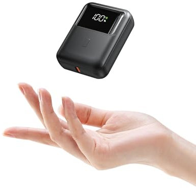 FAHEFANA Batterie Externe 10000mAh, 22.5 W Mini Ultra Compact Power Bank Charge Rapide Batterie Portable, USB C Output & Input Chargeur Externe avec Affichage LED pour iPhone Samsung Huawei Xiaomi