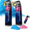 200g Gender Reveal Konfetti Kanone Poppers, 100% Biologisch Abbaubare Babyparty Sicher Pulverrauch,Partyzubehör für Jungen Mädchen ((100 g pro Flasche, 1 Blau und 1 Pink)