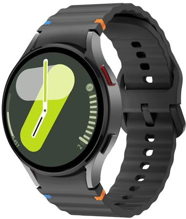 für Samsung Galaxy Watch 7/6/5/4/FE Armband 40mm 44mm/Galaxy Watch 6 Classic 47mm Armband 43mm/Watch 4 Classic 46mm 42mm/Watch 5 Pro 45mm Damen Herren,Silikon Sport Band No Gap Ersatzarmband Armbänder
