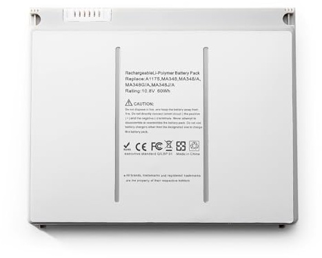 GDDGFVKV 60Wh A1175 A1260 A1150 A1211 A1226 Laptop-Akku kompatibel mit MacBook Pro 15 (2006 2007 2008 Year) MA348G/A MA463LL/A MA464LL/A MA600LL/A MA680LL/A MA601LL MA466LL/A MA681LL/A