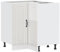 vidaXL Küchen-Eckunterschrank Lucca Hochglanz-Weiß Holzwerkstoff, Eckunterschrank, Küchenschrank, Küchen-Eckunterschrank, Eckunterschrank für Küche