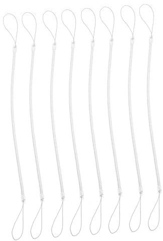 OSOLADY 8stücke Einziehbare Kordeln Für Stylus-stifte -Verlust Lanyard Mit Federseil Transparentes Design Für Tablets Und Lang