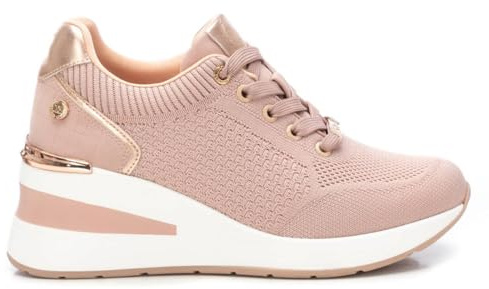 XTI - Sportschuhe Sneaker Damen Nude - Bequeme und vielseitige Schuhe - Casual Mode - Modell 14372103 (Größe 38)