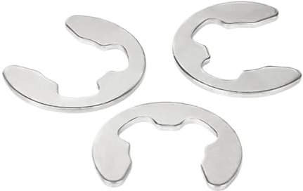 Unterlegscheiben 10/20/30/50/100pcs E-Typ-Klemme Federdichtung Spliver Waschmaschine Edelstahl Offene Endschnalle E-Typ-Klemme Außenbefestigungsring M1.5 bis M15 Befestigungsscheiben)(M9(30pcs))