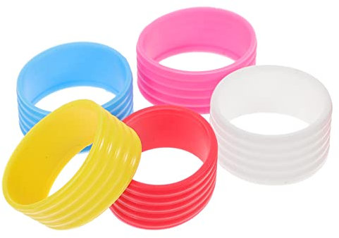 GOOHOCHY 5stücke Tennis Schlägergriffband Schweißabsorbierend Schlägerbänder Für Tennisschläger Schlägerring Aus Silikon Overgrip Für Squashschläger Transparent