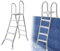 AIBOTY Échelle de piscine double face pour piscines hors sol avec terrasse, marches de piscine hors sol de 132 cm, cadre en acier, escalier de piscine hors sol, escaliers de piscine pour piscine hors