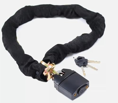 Unibos | Heavy Duty Motorbike Lock with Padlock | 10mm X 1.1m | Motorcycle & Scooter Lock with Security Chain | 1.1m Bike Locks High Security | Strong Chain & Locking Padlock
