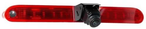 Rückfahrkamera für Peugeot Partner 2008-2020/Citroen Berlingo 2008-2020 Drittes Bremslicht Kamera mit Nachtsicht P67 Wasserdicht 140°-Blickwinkel Stabile Kabelverbindung 720P