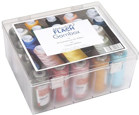 Toldi-Lock No.120 Gütermann Acryl-Garnbox (2500 m / 20 Konen / 5 Farben) 0,002 €/m