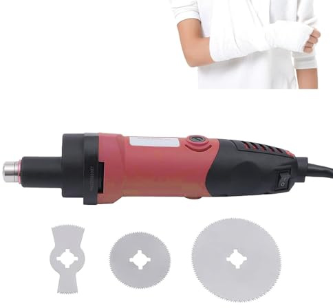 ZPBLWT Sege Elettrica Medica per Gesso, Tagliagesso Ortopedico, Sege per la Rimozione del Gesso per Clinica e Ospedaliera, 3 Diverse Pale, 6 Marcia Regolabile, 220V