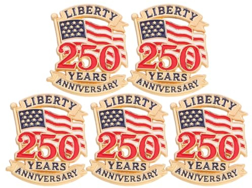 GAROZATION 5Er Set Anstecknadeln Mit Amerikanischer Flagge Aus Legierung Leichtes Design Für Kleidung Hüte Und Rucksäcke Patriotische Broschen Zum Unabhängigkeitstag Und Veteranentag