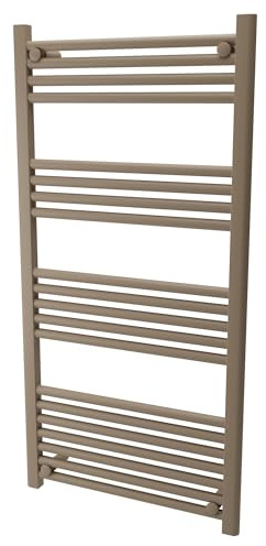 Stone/Cappuccino 600mm (w) x 1200mm (h) Ladder Designer Towel Rail Radiator Evolve | Central Heating | Bathroom Heater | 2027 BTUs